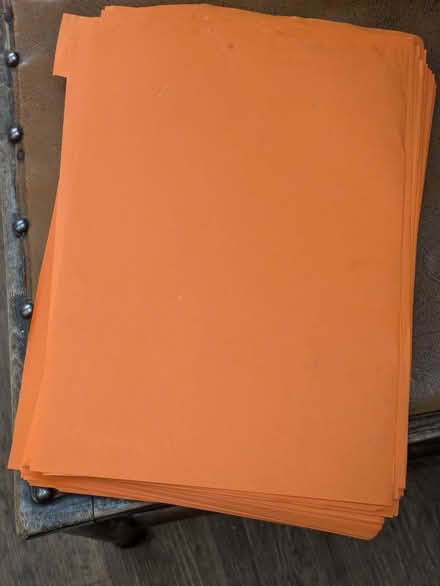 Photo of free Pile of orange paper A4 (Cowley OX4) #1