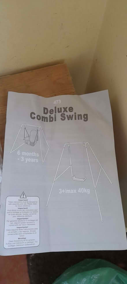 Photo of free Deluxe combi swing - needs assembling (Westminster Park CH4) #2