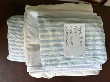 Photo of free Single bed linen set (Wells. BA5) #1