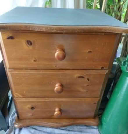 Photo of free Pine Bedside Drawers x 3 drawers (New Malden KT3) #1