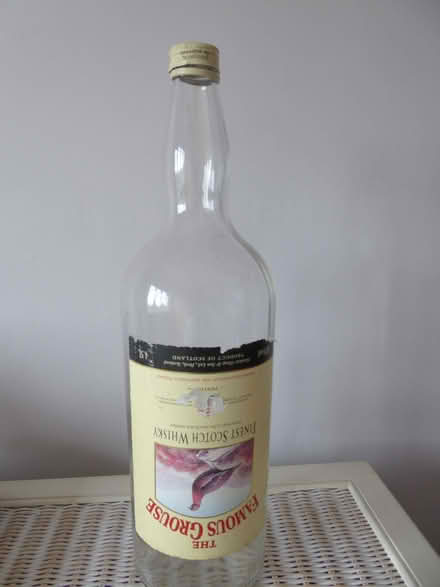 Photo of free very large famous grouse scotch whisky bottle (Latchford WA4) #1
