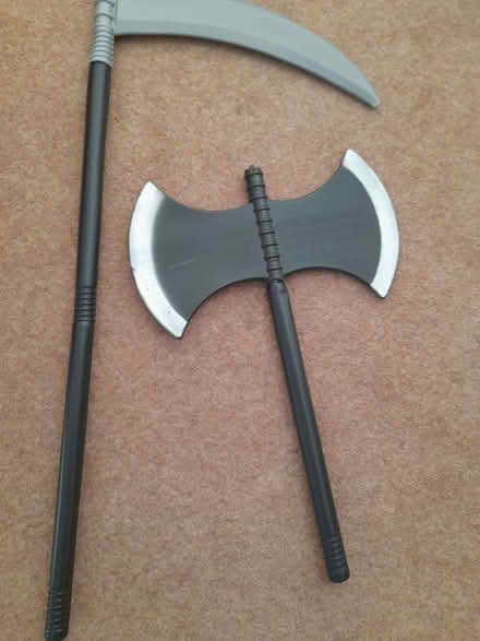 Photo of free Plastic axe & grim reaper scythe - Halloween (South End MK42) #1