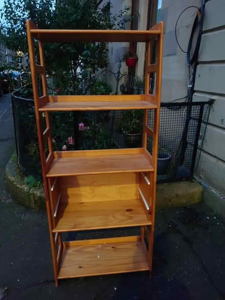 Photo of free Wooden shelf unit (EH3 Tollcross) #1