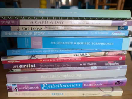 Photo of free Assorted card making and scrapbooking books (Brampton PE28) #1