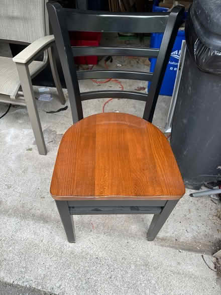 Photo of free Wooden dining room chair (Springbrook Cres, Oakville) #1