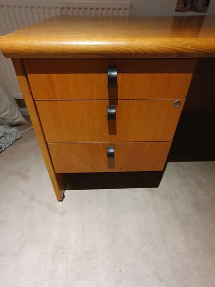 Photo of free Large wooden corner desk (Eastbourne BN21) #1