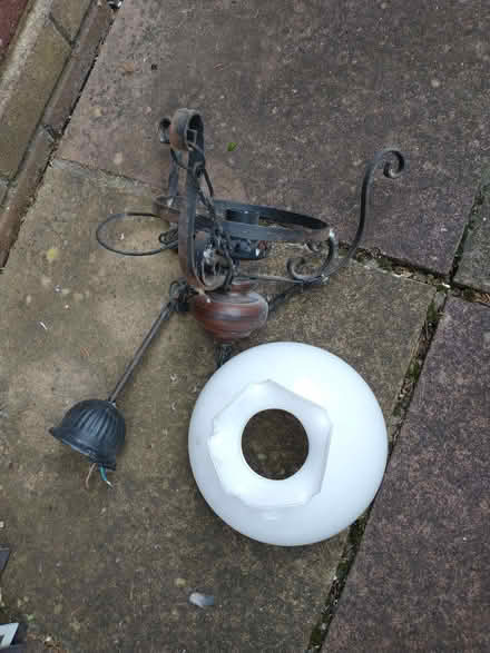 Photo of free A 1970's hanging lamp. (Tweenaways TQ3) #1