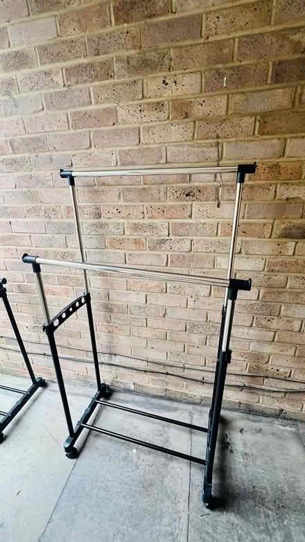 Photo of free 2x double clothes rack (West Ham Park) #2
