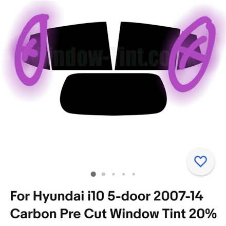 Photo of free Hyundai i10 Window Tint Kit (Slough Central SL1) #2