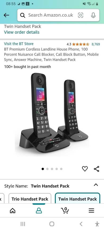 Photo of BT cordless phone (Acocks Grèen B27 6) #1
