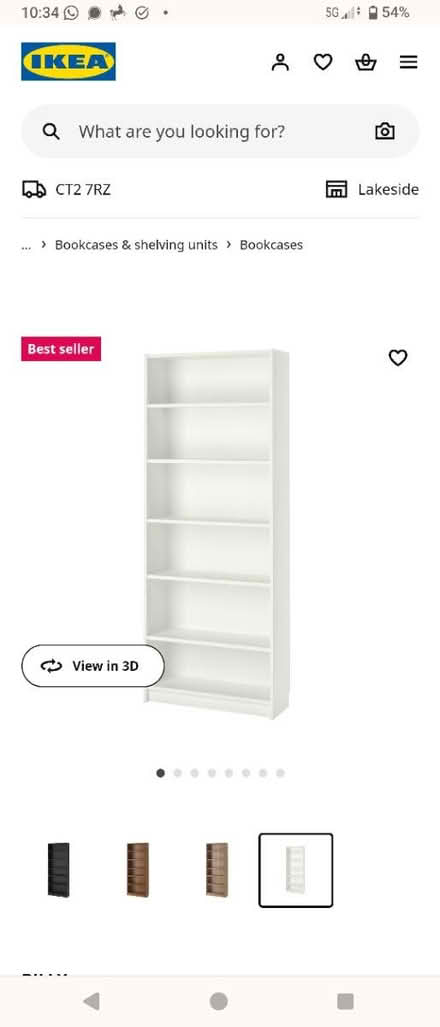 Photo of free Red Tall IKEA Billy Bookshelf (CT2) #1