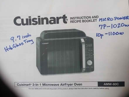 Photo of Glass tray 9.5 inch for microwave (Collingdale) #1