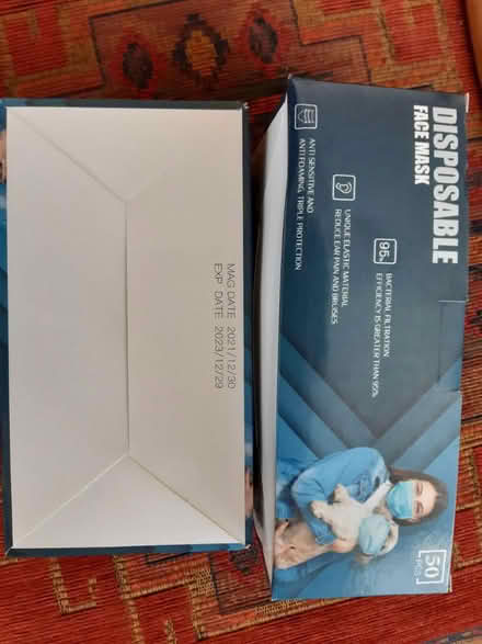 Photo of free New disposable face masks (CR7 Thornton Heath) #2