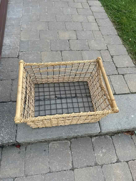 Photo of free Wooden / wire storage basket (Springbrook Cres, Oakville) #2