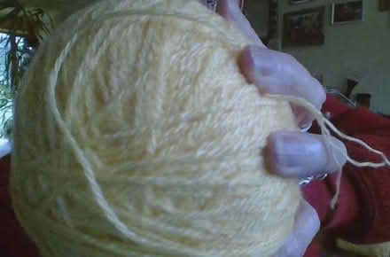 Photo of free yellow 3ply wool, weighs 130grammes (Staveley LA8) #1