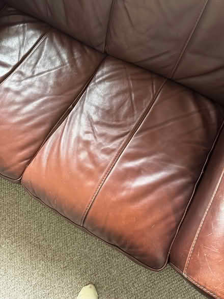 Photo of free Leather 2 & 3 seater sofas (Stoneygate, Leicester LE2) #4