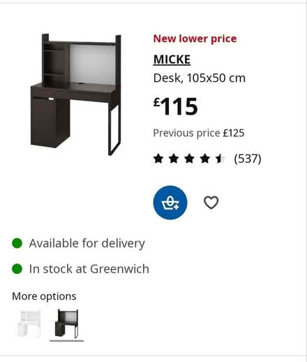 Photo of free IKEA Mike desk (Chislehurst BR7) #4