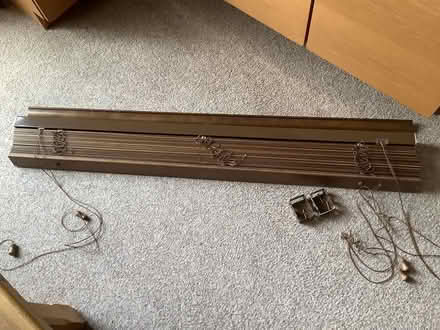 Photo of free Brown wooden Venetian blind (Grange Estate, Letchworth SG6) #1