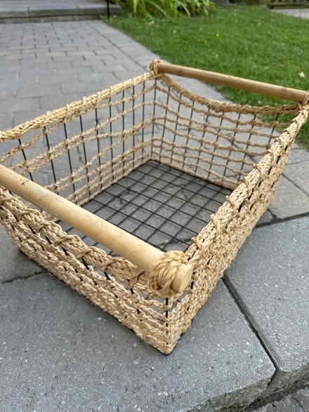 Photo of free Wooden / wire storage basket (Springbrook Cres, Oakville) #3