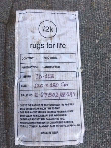 Photo of free Multicoloured wool rug (Uxbridge UB10) #3