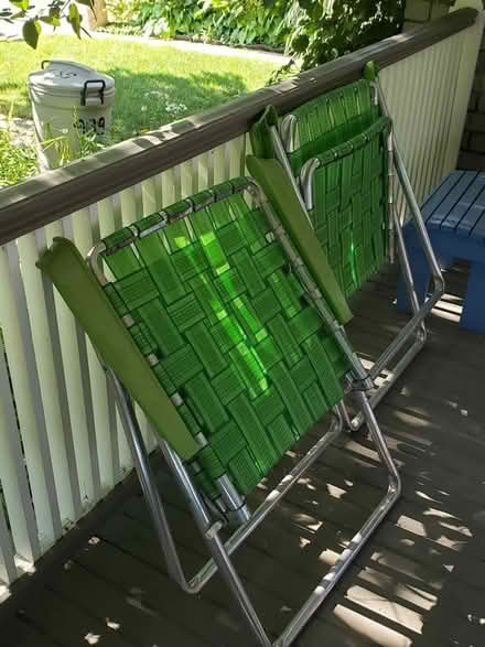 Photo of free vintage lawn chairs (Greektown) #2