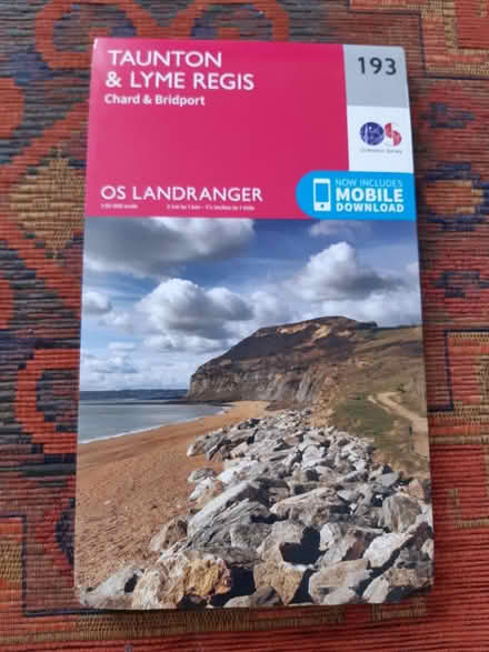Photo of free OS map Taunton & Lyme Regis (193) (CR7 Thornton Heath) #1