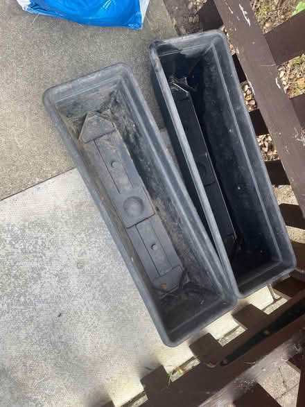 Photo of free Two rectangular plant pots (Seven Sisters N15) #1