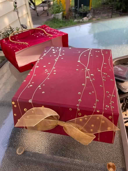 Photo of free Red gift box with satin bag (Severna Park/Manhattan Beach) #1