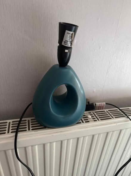 Photo of free Teal lamp base (Heath End WS3) #1