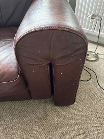 Photo of free Leather 2 & 3 seater sofas (Stoneygate, Leicester LE2) #2