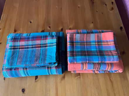 Photo of free Single bed tartan brushed cotton duvet cover and pillow sets (Hala LA1) #1