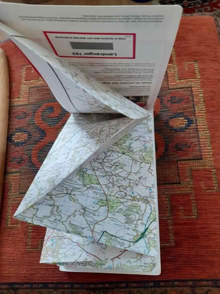 Photo of free OS map Taunton & Lyme Regis (193) (CR7 Thornton Heath) #3