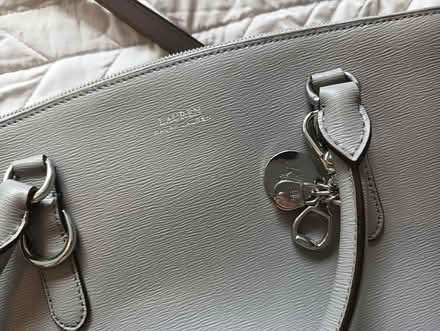 Photo of free Grey Ralph Lauren leather bag (W5) #2
