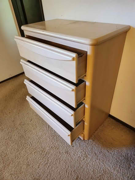 Photo of free Solid wood Dresser - 4 drawer (North Kirkland) #3