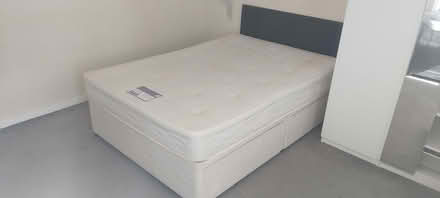Photo of free Double bed 192 x 135cm approx and mattress (Oakwood Park EN2) #1