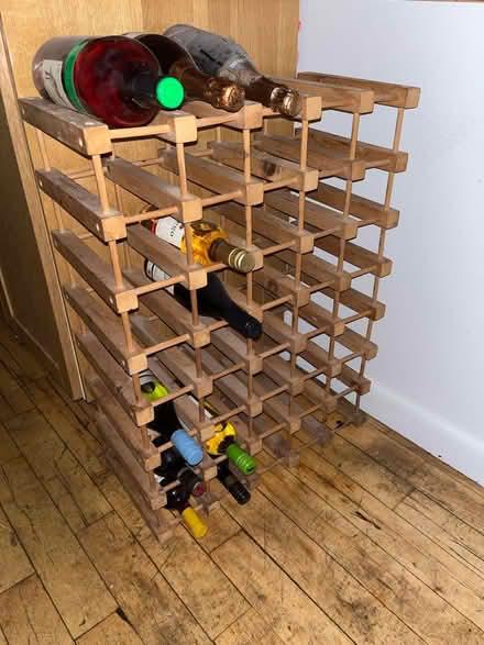 Photo of free Wood wine rack (Tribeca) #1