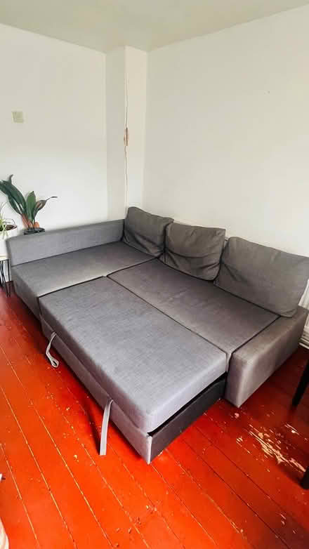 Photo of free IKEA L-shape sofa bed (West Ham Park) #3