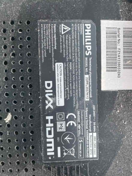 Photo of free 23 inch PHILIPS Working TV (Edmonton N9) #2