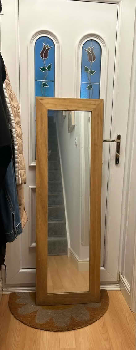 Photo of free Full length wood mirror (Eccles, M30) #1