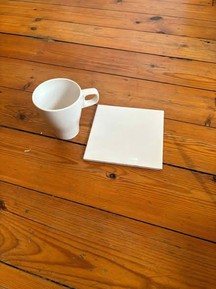 Photo of free White mug and tile (Dean EH4) #1