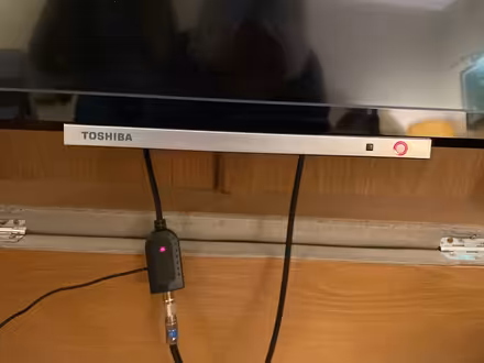 Photo of free TV box and footstool (Barnes, London SW13 9HJ) #1