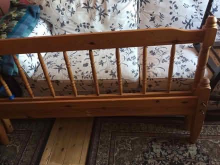 Photo of free Pine double bed frame (Earlston TD4) #1