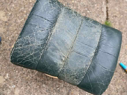 Photo of free Ekornes leather foot stool (Welling DA16) #2