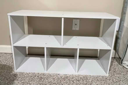 Photo of free 2 White MDF shelving units (Guilford, CT) #1