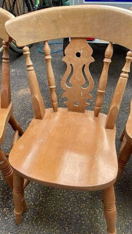 Photo of free Wooden chairs (Alcester B49) #3