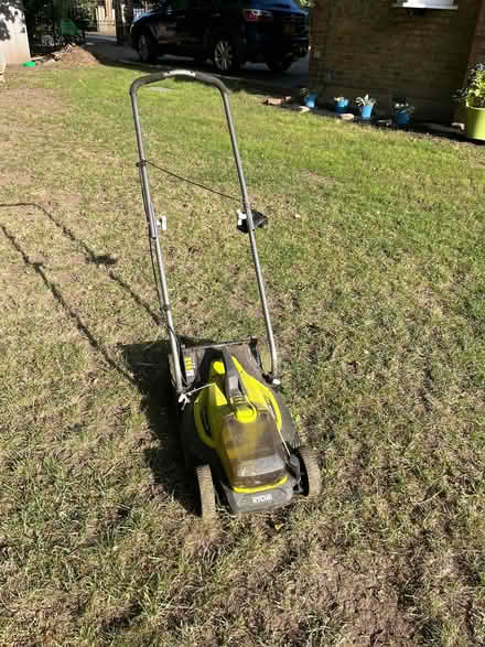 Photo of free FOR PARTS ONLY Ryobi One 33cm Lawn Mower (The Nurserylands TW12) #1