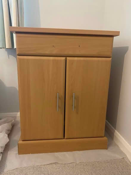 Photo of free Small cupboard drawers light oak (Addlestone KT15) #1