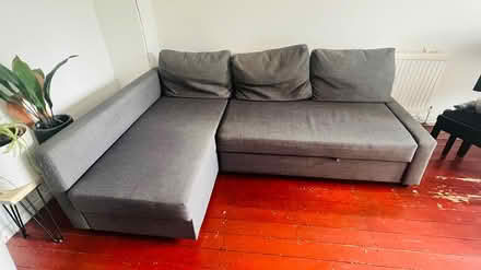 Photo of free IKEA L-shape sofa bed (West Ham Park) #1
