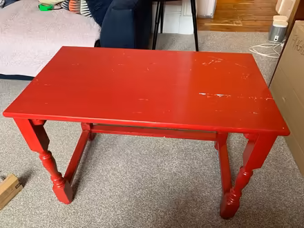 Photo of free Coffee table painted red (EH3) #1