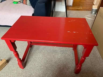 Photo of free Coffee table painted red (EH3) #1